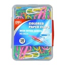 Paper Clip, Gems Clip Plastic Wrapped 100 Pcs 1 Box, Deli 28Mm Color 